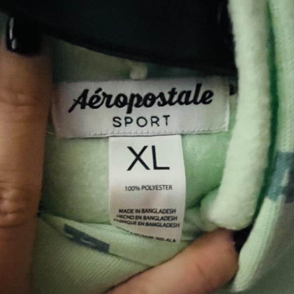 Aeropostale Sport Cropped Pullover Hoodie - Picture 2 of 2